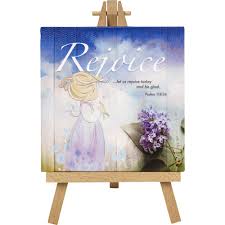 Precious Moments “Rejoice” Home Decor Canvas with Easel - We Got Character Toys N More