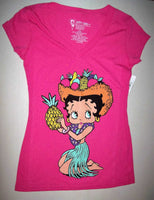 Betty Boop Hot Pink Junior Shirt - We Got Character Toys N More