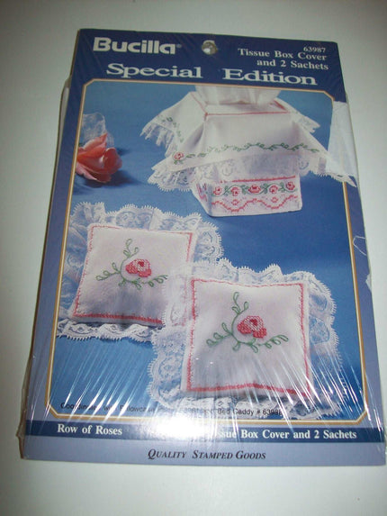 Bucilla Special Edition Row Of Roses Tissue Box & Sachets - We Got Character Toys N More