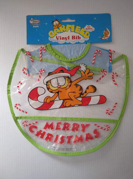 Garfield Merry Christmas Vinyl Baby Bib - We Got Character Toys N More
