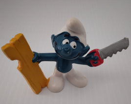 Smurf Minature Figurine Handy Smurf Carpenter - We Got Character Toys N More