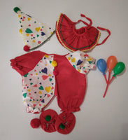 Clowning Around Costume For 12" Bear - We Got Character Toys N More