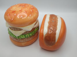 Hamburger Hot Dog Salt n Pepper Shakers - We Got Character Toys N More