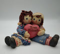 Raggedy Ann and Andy True Friends Holding Heart Figurine - We Got Character Toys N More