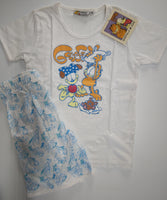 Garfield Blue and White 2 Piece Pajama Set - We Got Character Toys N More