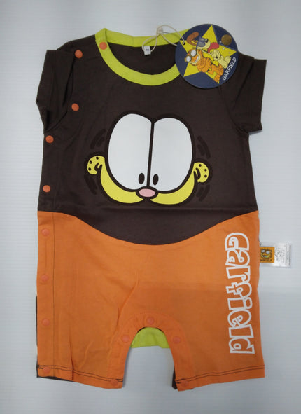 Garfield Brown Multi Colored One Piece Onesie - We Got Character Toys N More