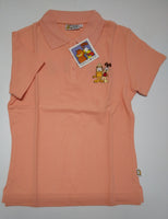 Garfield Peach Polo Shirt Size L - We Got Character Toys N More