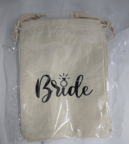 Bride Wedding Party Favor Drawstring Bags - We Got Character Toys N More