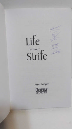 4 Joyce Meyer Books Power Thoughts, Be Anxious For Nothing, Life without Strife... - We Got Character Toys N More