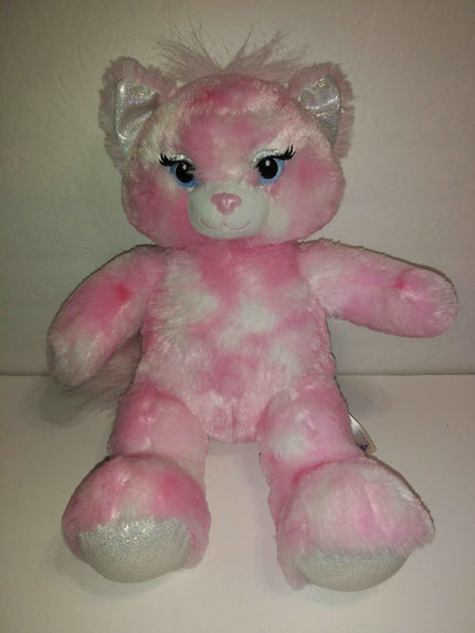Build A Bear Pink & White Cat - We Got Character Toys N More