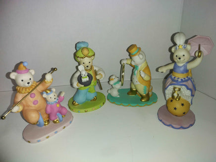 Avon 1993 Collectible Lot of 4 Circus Bears Figurines - We Got Character Toys N More