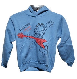 Garfield Blue Sweatshirt Hoodie Let's Rock - We Got Character Toys N More