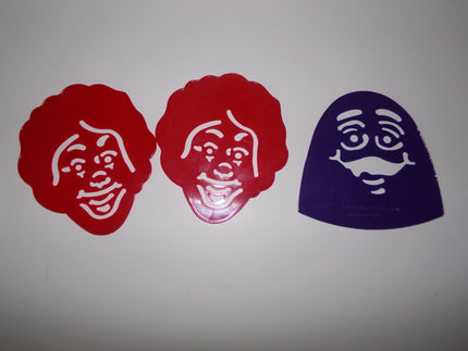 Lot of 3 McDonald's Stencils - We Got Character Toys N More