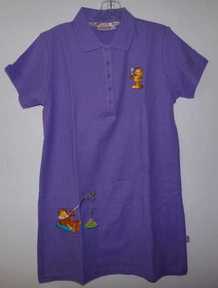 Garfield Purple Polo Shirt  XL - We Got Character Toys N More
