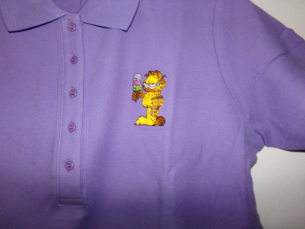 Garfield Purple Polo Shirt  XL - We Got Character Toys N More