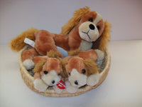 Cocker Spaniel talking Dogs In Basket Plush - We Got Character Toys N More