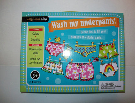 Wash My Underpants Game Make Believe Play - We Got Character Toys N More