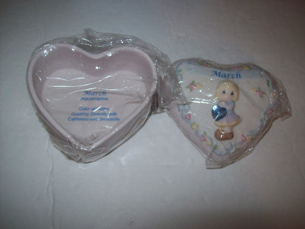 Precious Moments March Birthday Heart Trinket Box - We Got Character Toys N More