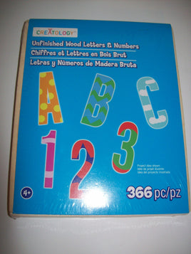 Creatology Unfinished Wood Letters & Numbers - We Got Character Toys N More