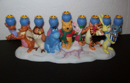 Disney Winnie the Pooh and Friends Hanukkah Menorah Chanuka Figurine - We Got Character Toys N More