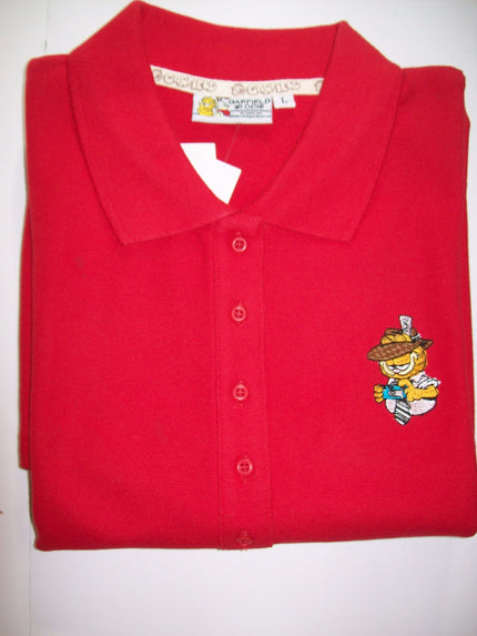 Garfield Red Polo Shirt - We Got Character Toys N More