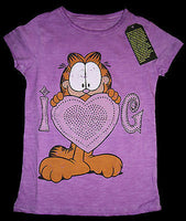 Garfield Violet T Shirt 5-6 Youth RELAUNCH - We Got Character Toys N More