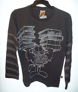 Garfield Bulk Up On Books Long sleeve Shirt Youth - We Got Character Toys N More