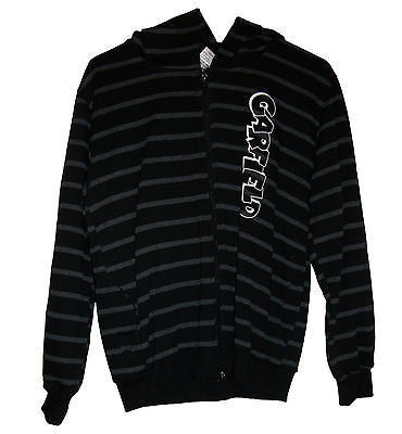 Garfield Black Multi Colored Striped Sweat Jacket - We Got Character Toys N More