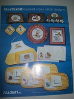 Garfield Cooks Up A Storm! Cross Stitch Book - We Got Character Toys N More