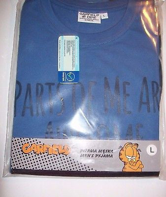 Mens Pajama Short Set TVM Size L Parts Of Me Are - We Got Character Toys N More