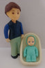 Two Little Tikes Dollhouse People With Carrier - We Got Character Toys N More