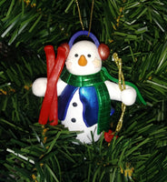 Snowman with Skis Ornament - We Got Character Toys N More