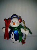 Snowman with Skis Ornament - We Got Character Toys N More