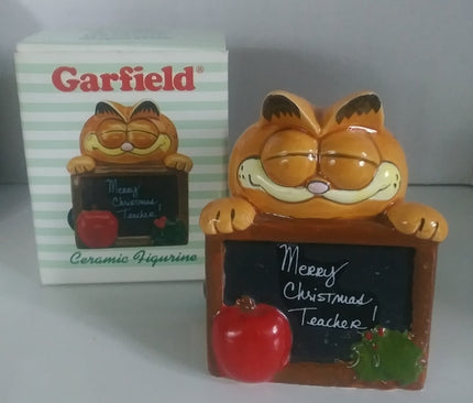 Garfield Ceramic Figurine Merry Christmas Teacher - We Got Character Toys N More