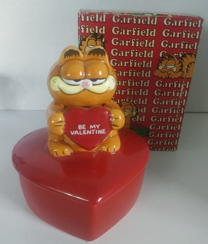 Garfield Valentine Trinket Box Enesco - We Got Character Toys N More