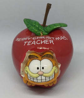 Vintage Enesco Garfield Ornament An Apple A Day - We Got Character Toys N More