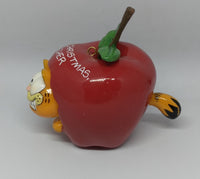 Vintage Enesco Garfield Ornament An Apple A Day - We Got Character Toys N More