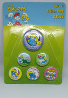 The Smurfs 6 pack of Button Pins - We Got Character Toys N More