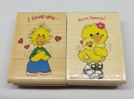 Two Suzy's Zoo Wooden Rubber Stampede Stamps - We Got Character Toys N More
