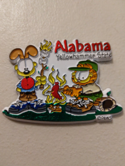 Garfield Alabama Yellowhammer State Magnet - We Got Character Toys N More