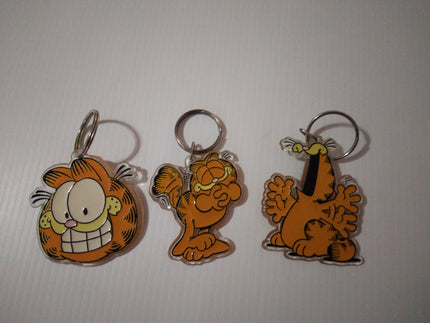 Garfield Keychains Lot of 3 - We Got Character Toys N More
