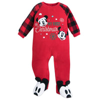 Mickey and Minnie Mouse Holiday Blanket Sleeper for Baby - We Got Character Toys N More