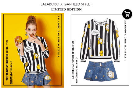 Garfield Lalabobo Denim Pants Skirt Skorts - We Got Character Toys N More