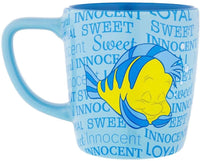 Disney Parks My Little Mermaid Personality Flounder Ceramic Coffee Mug - 12 Ounce - We Got Character Toys N More