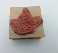 Pooh's Party Wooden Rubber Stamper - We Got Character Toys N More