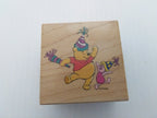 Pooh's Party Wooden Rubber Stamper - We Got Character Toys N More