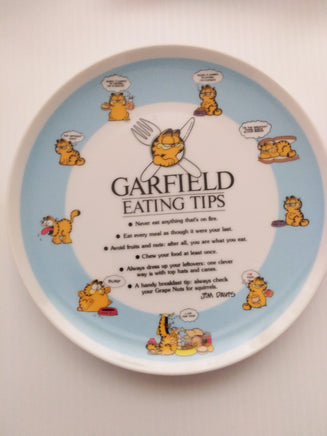 Garfield Eating Tips Plate Sample - We Got Character Toys N More