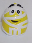 M&M's Yellow Mummy Ceramic Halloween Candy Cookie Jar - We Got Character Toys N More