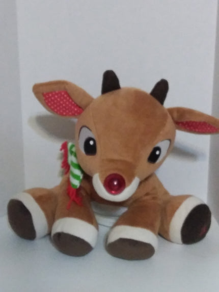 Rudolph Singing Blinking Plush - We Got Character Toys N More
