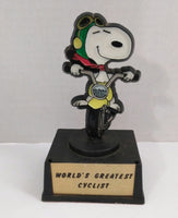 Snoopy Aviva Trophy Worlds Greatest Cyclist - We Got Character Toys N More